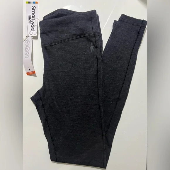 Smartwool Women's Classic Thermal Merino Baselayer Bottoms Charcoal Heather - Picture 4 of 6